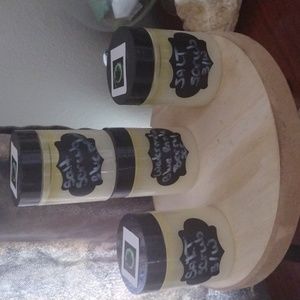 Salt scrub banana berry and melon salt scrub handmade